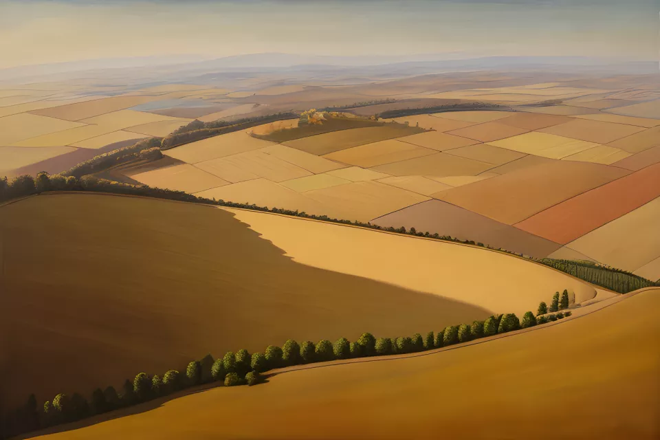 Large-scale farming.