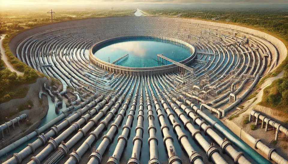 Siphoning reservoir.