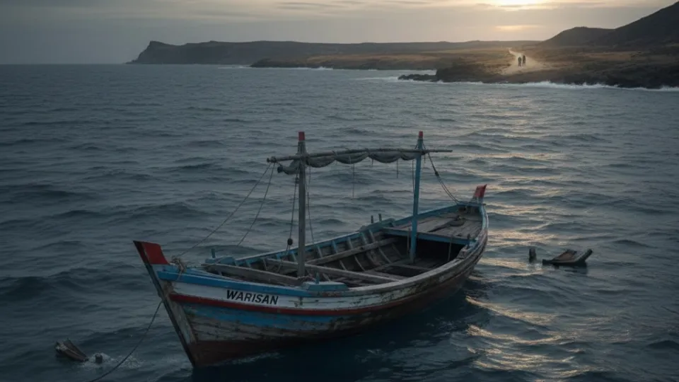 A boat in wilderness